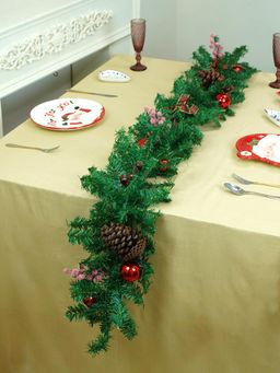 Little Surprise Box - Bushy Frosty Christmas Garland For Home And Table Decor 8 Feet