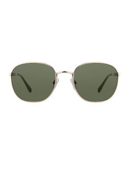 Daniel Klein - UV400 Metal Frame Retro Square Green Lens Sunglasses