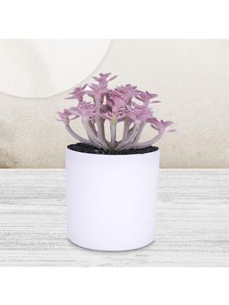 Kuber Industries - Artificial Natural Looking Indoor Fake Plants With Pot-Lavender