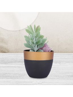 Kuber Industries - Artificial Natural Looking Indoor Fake Plants With Pot-Green