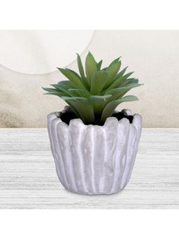 Kuber Industries - Artificial Natural Looking Indoor Fake Plants With Pot-Green