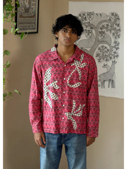 Culture Kraft - Palash Unisex Pink Khadi Shirt