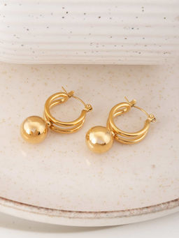 Palmonas - Elegant Gold Hoops for Womens