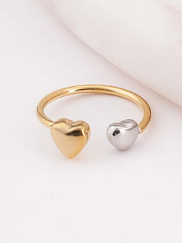 Palmonas - Multi-Color Heart Open Rings for Womens