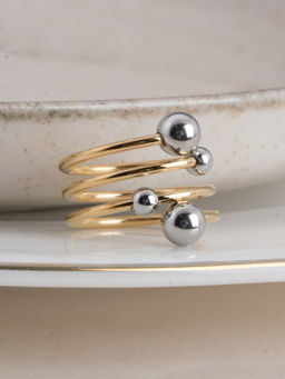 Palmonas - Silver Spring Ball Ring for Womens