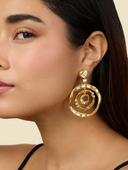Isharya - 18K Gold Plated Festive Magic Dangler Earrings