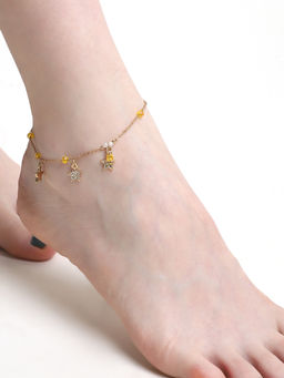 ELLE - Star Glass Bead Anklet