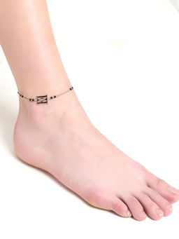 ELLE - Double E Glass Beads Anklet