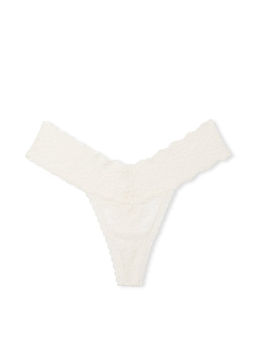 Victoria's Secret - White The Lacie Posey Lace Side Lace-Up Thong Panty