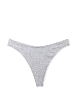 Victoria's Secret - Grey Cotton Thong Panty