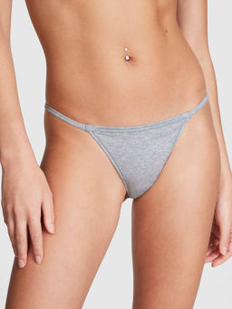 Victoria's Secret - Grey Cotton V-String Panty
