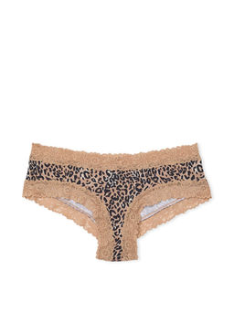 Victoria's Secret - Beige Wink Lace-Trim Cheeky Panty