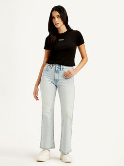 Levi's - Women Mid Rise Wedgie Light Blue Straight Jeans