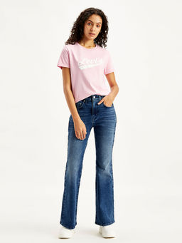 Levi's - Women High Rise 726 Flared Fit Navy Blue Jeans