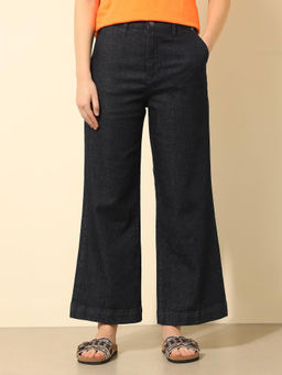 U.S. POLO ASSN. - Women Black High Rise Wide Leg Jeans