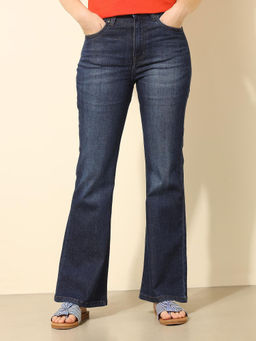 U.S. POLO ASSN. - Women Blue High Rise Wide Leg Jeans