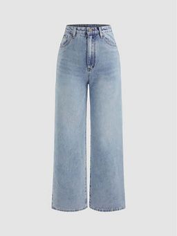 Cider - Yoney Denim Solid Straight Leg Jeans