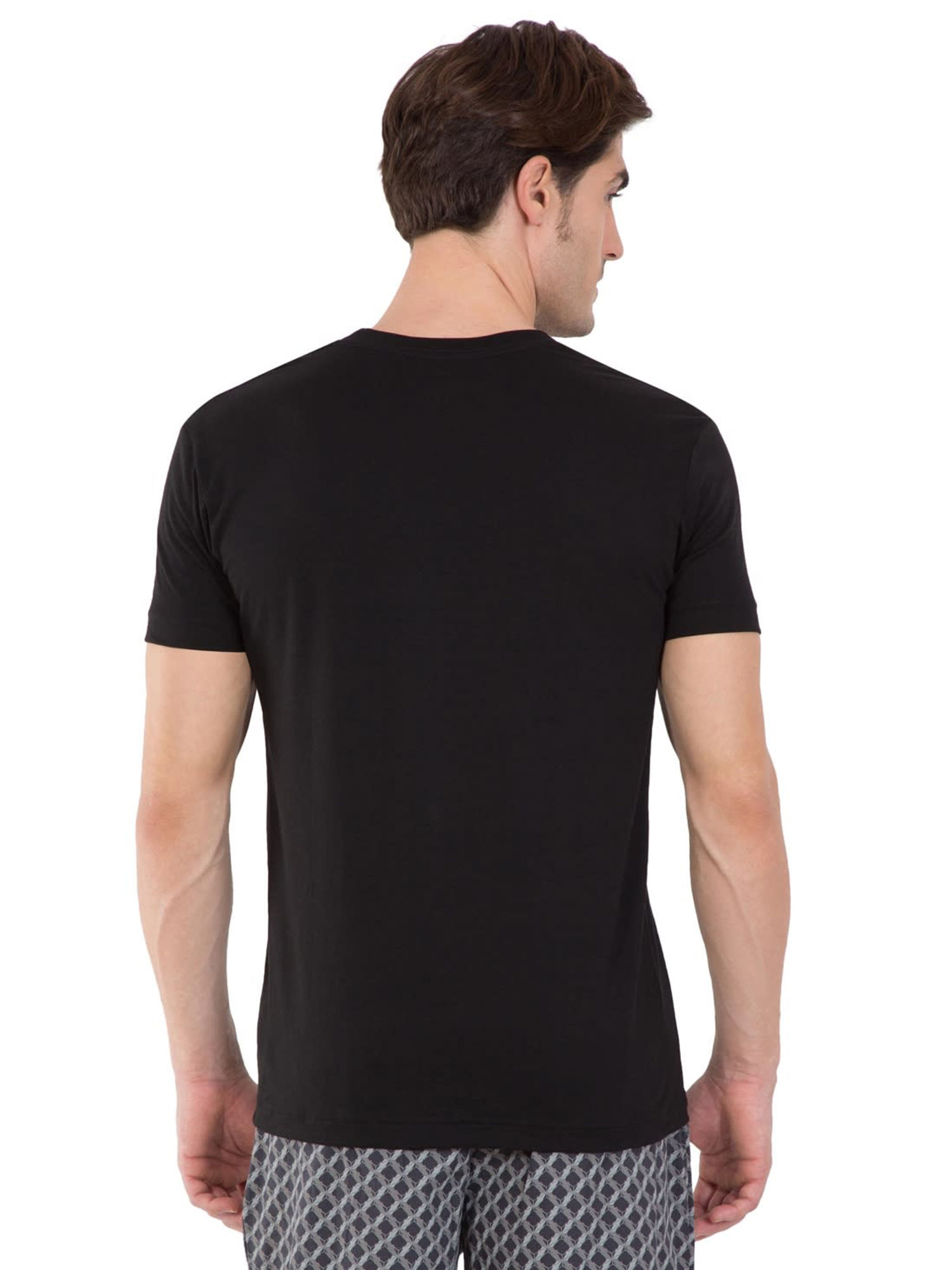 Buy Jockey Black V-Neck T-Shirt Online 