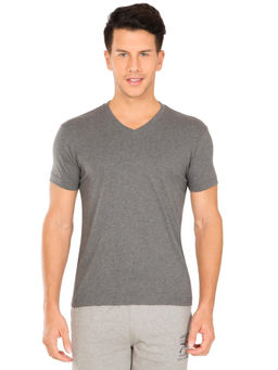 Jockey - Charcoal Melange V-Neck T-Shirt
