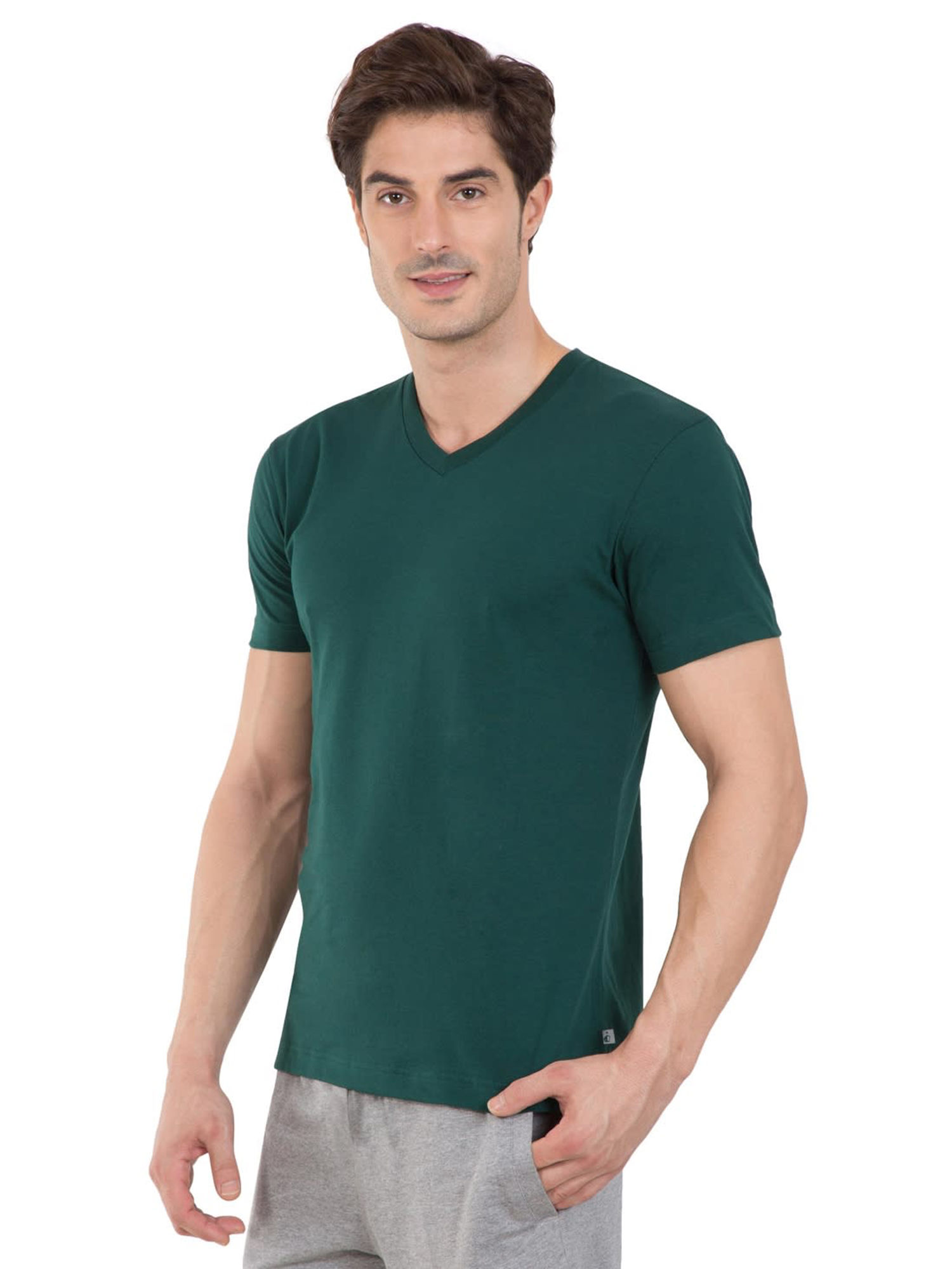 Buy Jockey Eden Green V-Neck T-Shirt 