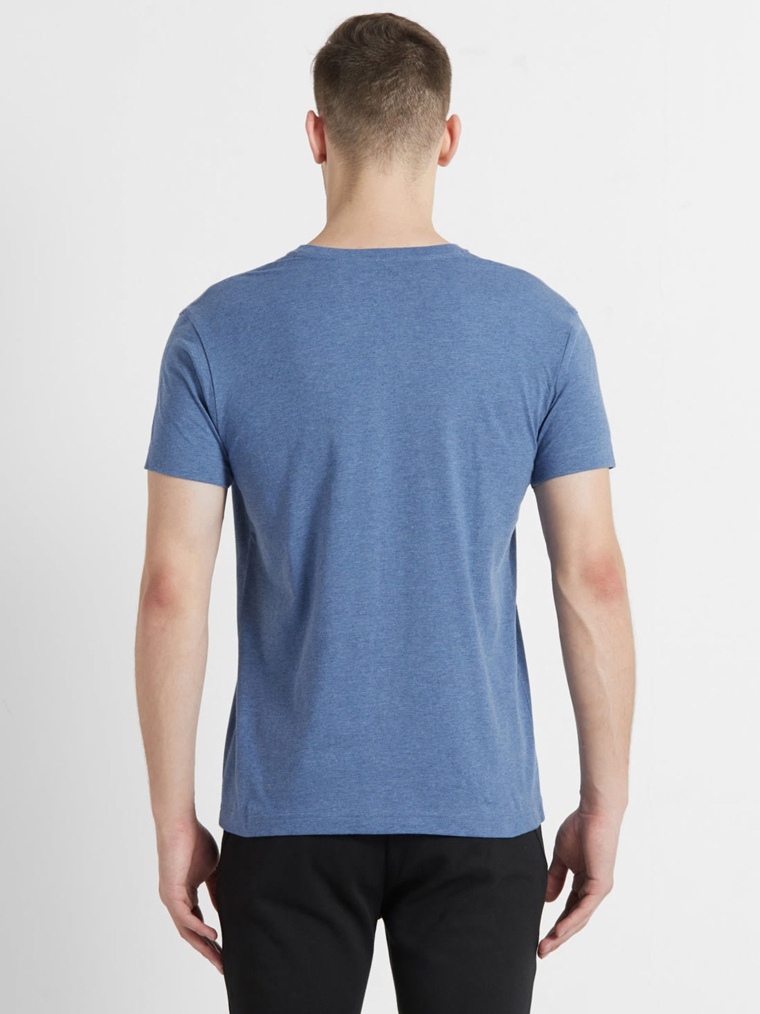 Buy Jockey Light Denim Melange V-Neck T 
