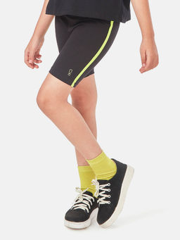 Plan B - Girls Black Neon Cycling Shorts