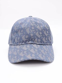 Calvin Klein - Typography Blue Polyester Baseball Cap