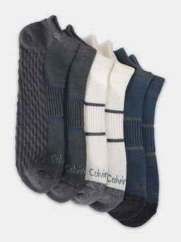 Calvin Klein - Self-Design Multi Cotton Ankle Socks (Pack of 3)