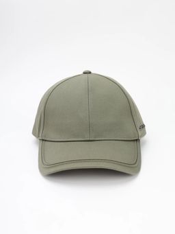 Calvin Klein - Solid/Plain Olive Cotton Baseball Cap