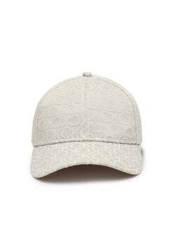 Calvin Klein - Typography Cream Polyester Baseball Cap