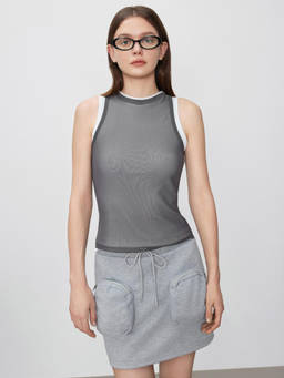 Cider - Grey Contrasting Binding Solid Top