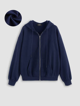 Cider - Terry Long Sleeve Zipper Hoodie