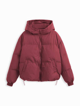 Cider - Wine Hooded Puffer Jacket