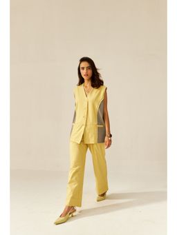 SPACE - Nun Kun Cut and Sew Blazer with Pant (Set of 2)