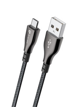 UltraProlink - UL1065 USB Type A to USB Type C 3A-15W Fast Charging Metal Cable with NylonBraiding