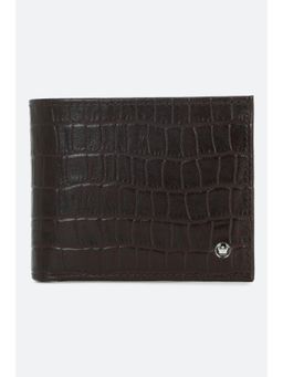 Louis Philippe - Men Brown Solid Genuine Leather Wallet