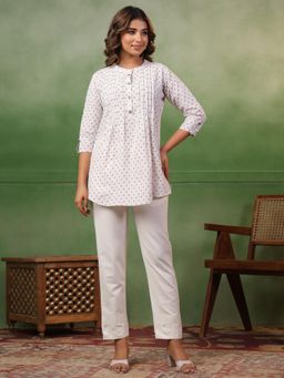 SPAN - Purple A-Line Printed Co-Ord