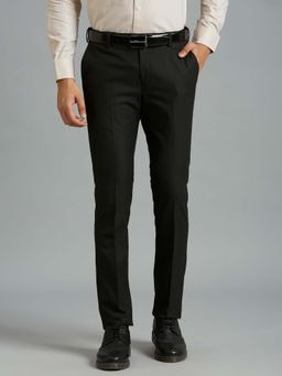 Reid & Taylor - Men Black Polyviscose Formal Trouser