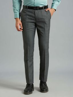 Reid & Taylor - Men Black Polyviscose Formal Trouser