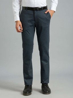 Reid & Taylor - Men Grey Polyviscose Formal Trouser