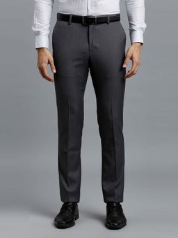 Reid & Taylor - Men Grey Polyviscose Formal Trouser