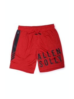 Allen Solly Junior - Boys Red Printed Shorts
