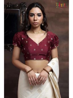 Sutra Art of Clothing - Rang Maroon Stitched Blouse