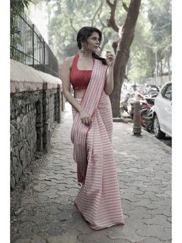 Sutra Art of Clothing - Mohak Red Jamdani Stitched Blouse