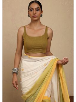 Sutra Art of Clothing - Green Khadi Stitched Blouse