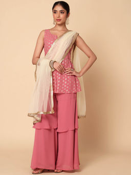 Indya - White Dori Lace Mesh Dupatta