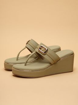 ERIDANI - Evlyn Green Casual Wedges