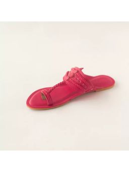 AUZORI - Women Hot Hot Pink Kolhapuri - Pink
