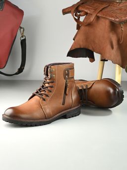 HARRYKSON LONDON - Men All Day Wear leather Casual Boots - Tan