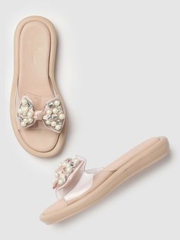 Marc Loire - Women Nude Embellished Sandals